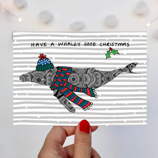 Whale Christmas Card