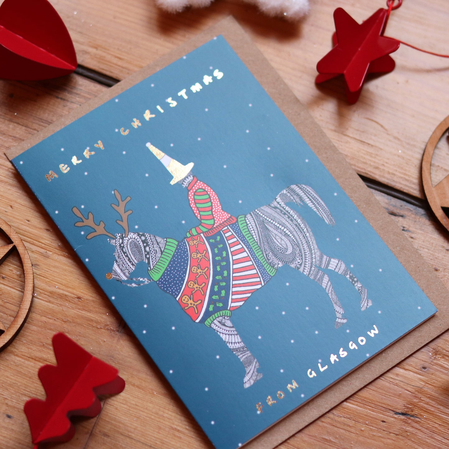Duke of Wellington Foiled Christmas Card