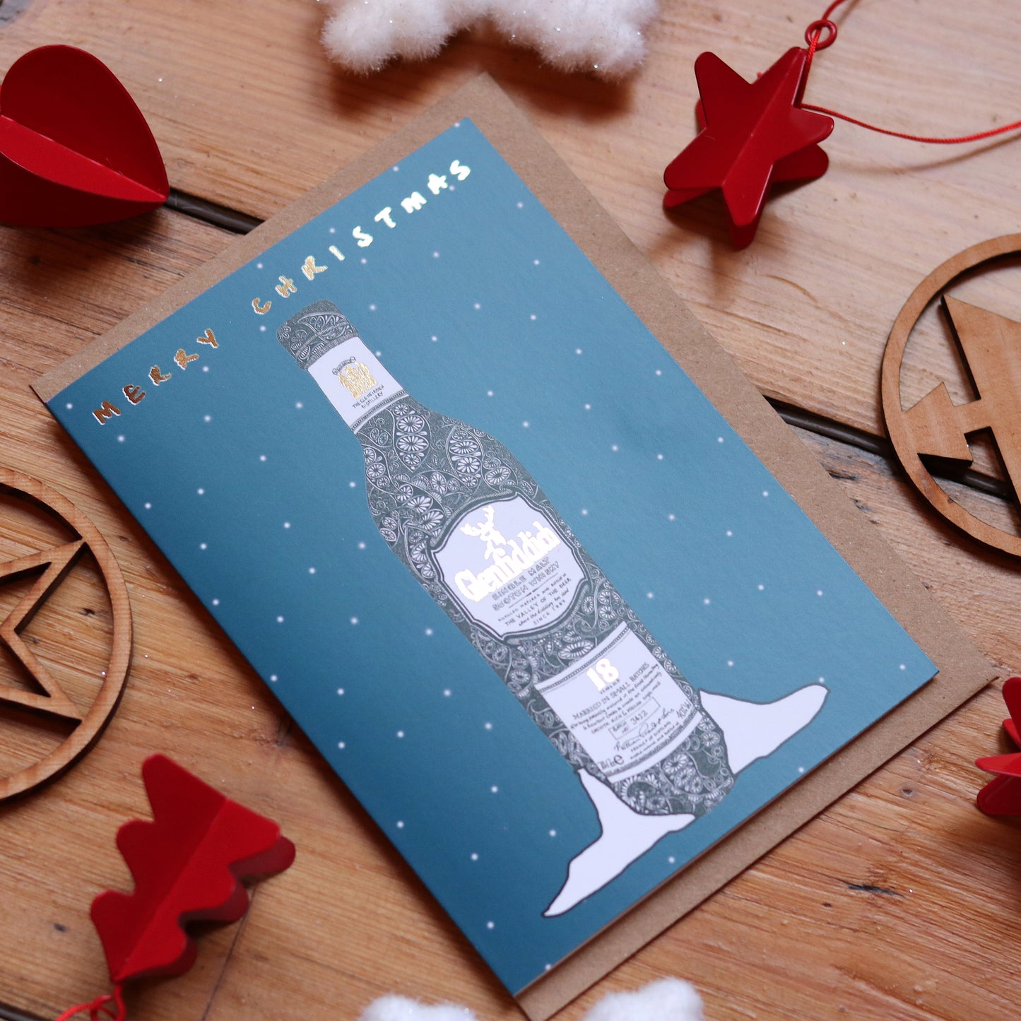 Glenfiddich Foiled Christmas Card