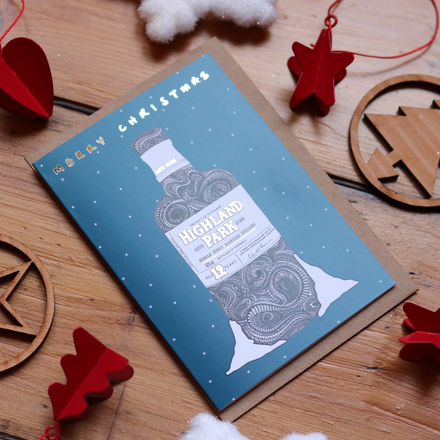 Highland Park Foiled Christmas Card