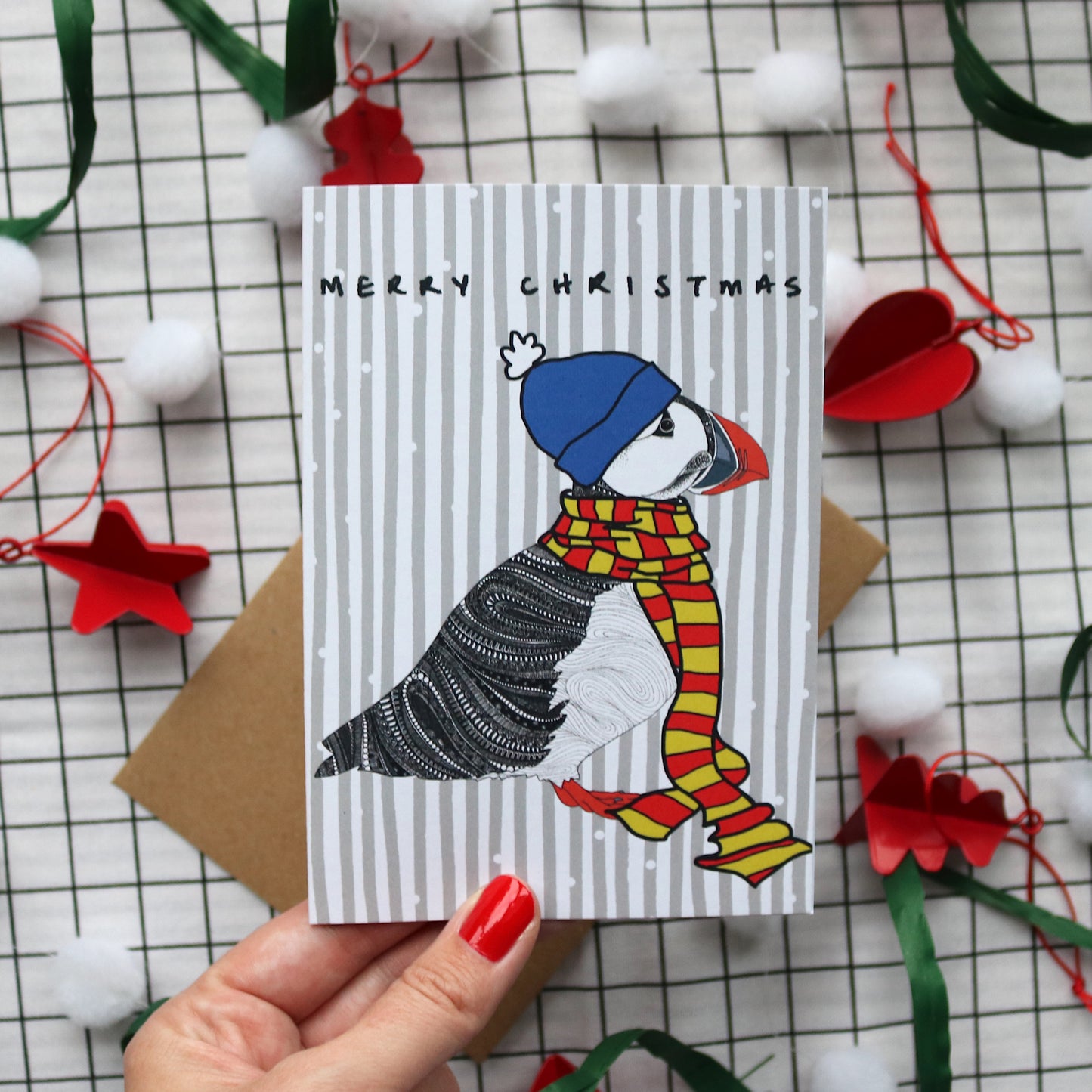 Puffin Christmas Card