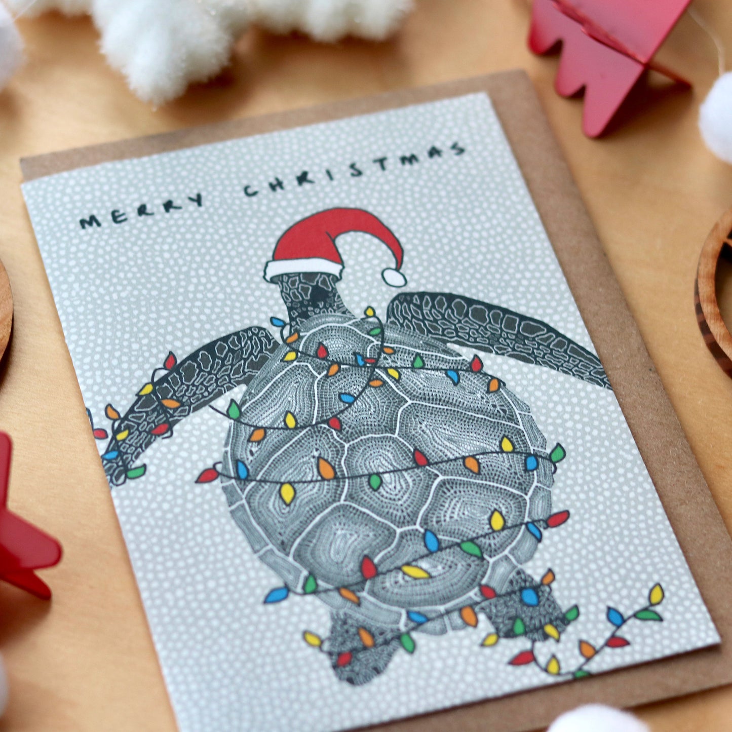 Turtle Christmas Card