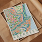 Aberdeen Colourful Topography Map Print