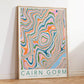 Cairn Gorm Colourful Topography Map Print