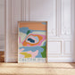 Calton Hill Colourful Topography Map Print