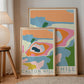 Calton Hill Colourful Topography Map Print