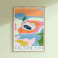 Calton Hill Colourful Topography Map Print