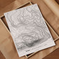 Dumyat Linear Topography Map Print