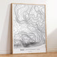 Dumyat Linear Topography Map Print