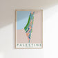 Historic Palestine Map Fundraiser Print for Palestinian Aid