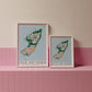 Isle of Iona Colourful Topography Map Print