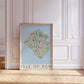 Isle of Rùm Colourful Topography Map Print