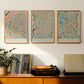 Pentland Hills (Mid) Colourful Topography Map Print