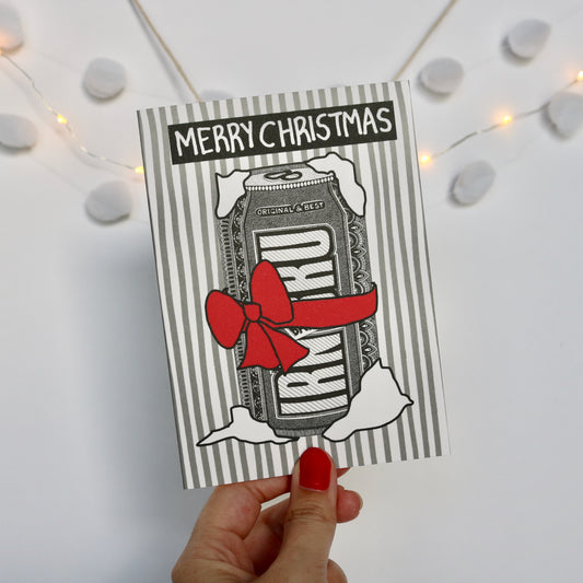 Irn Bru Bow Christmas Card