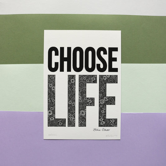 SALE - A5 Choose Life Trainspotting Print - **Old Branding & Discontinued Size** - 3 available