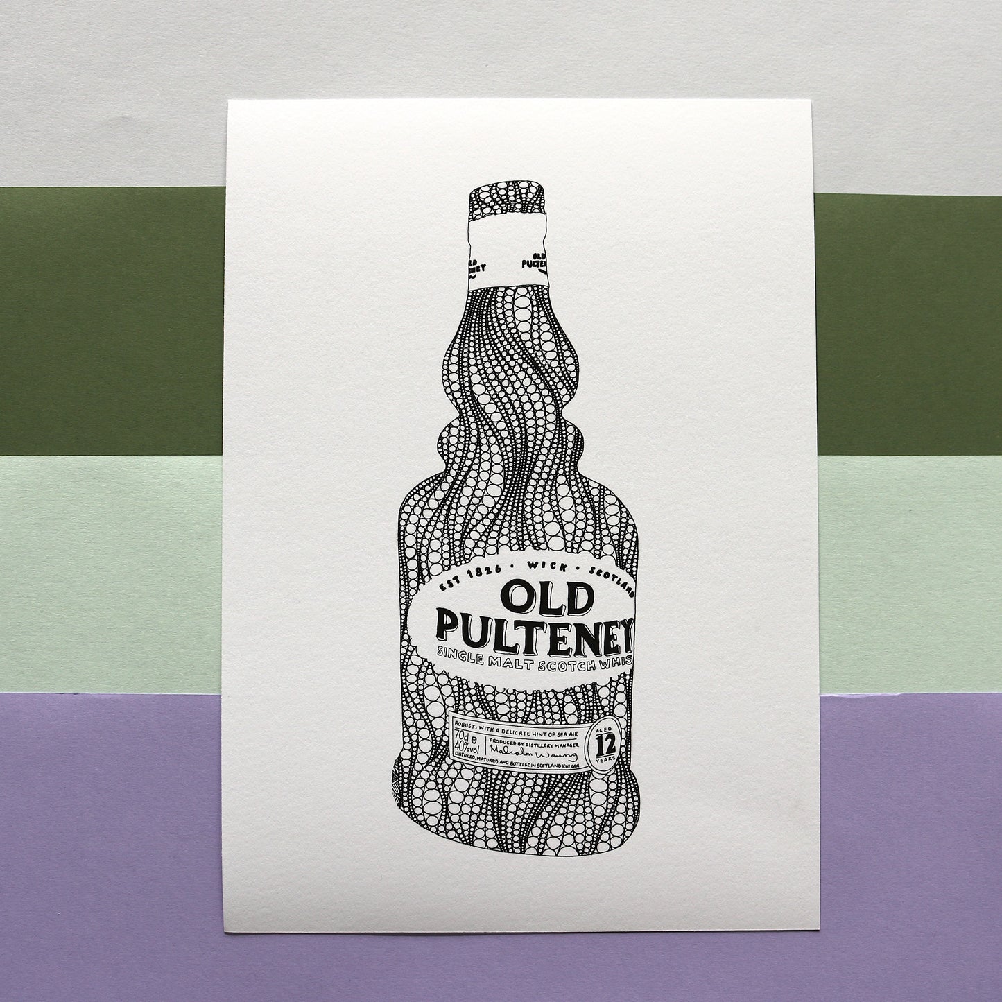 SALE - A4 Old Pulteney Print - **Mark on print**
