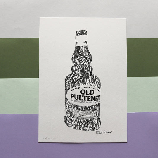 SALE - A4 Old Pulteney Print **Old Branding** **2 available**