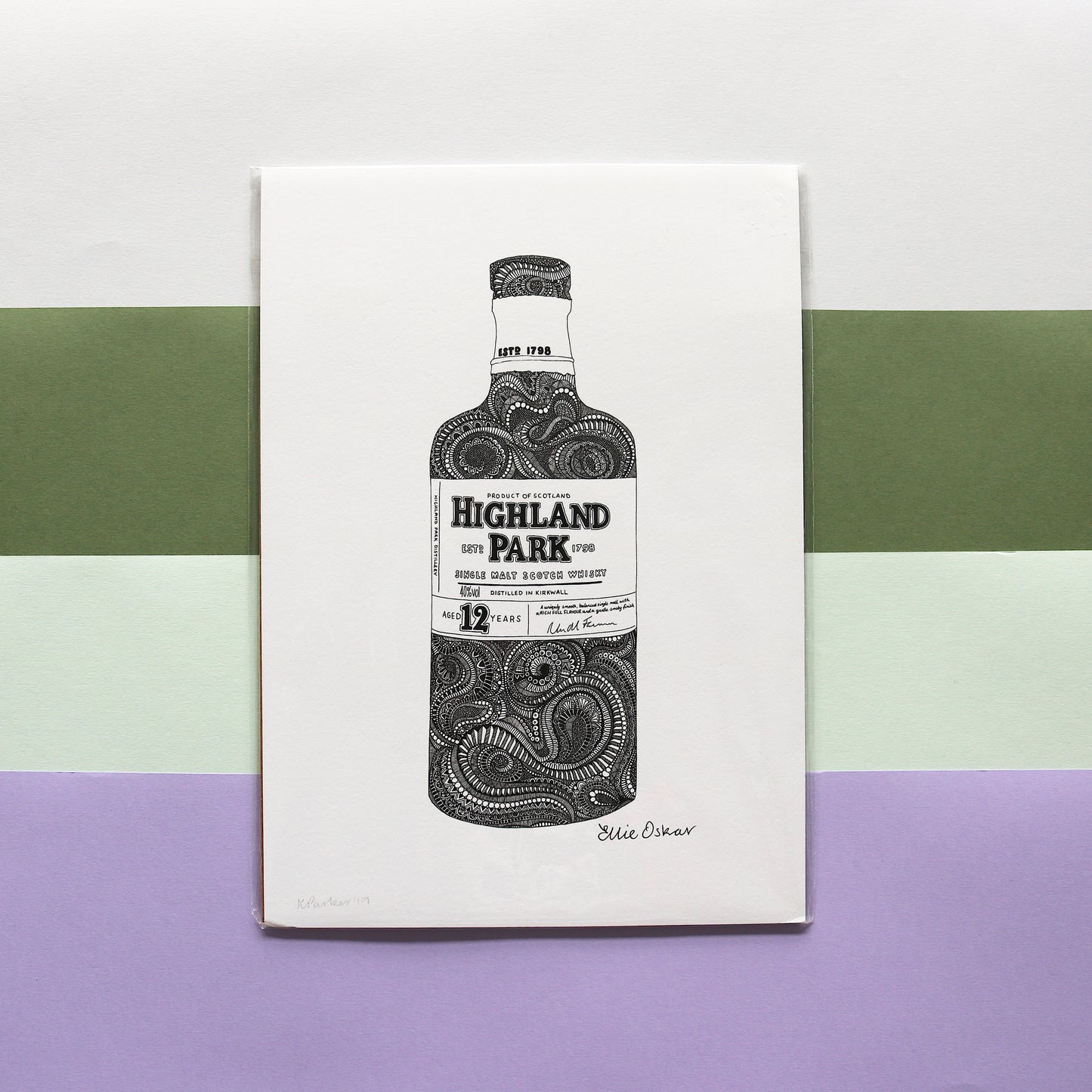 SALE - A3 Highland Park Print **Old Branding ** **2 Available**