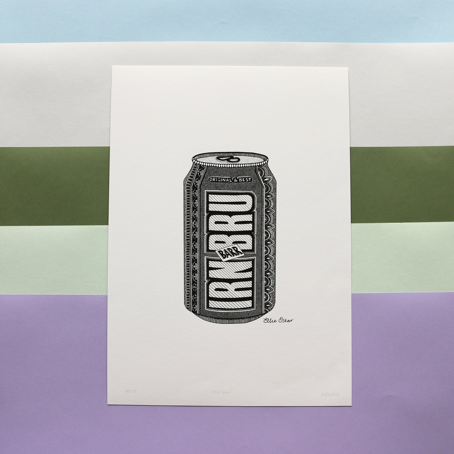 SALE - A3 Irn Bru Limited Edition Print **Old Branding** - **5 available**