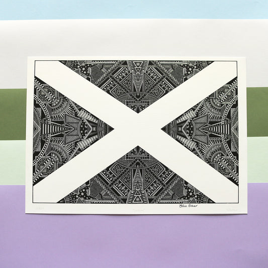 SALE - A3 Scotland Flag Print **Old Branding** - 10 available!