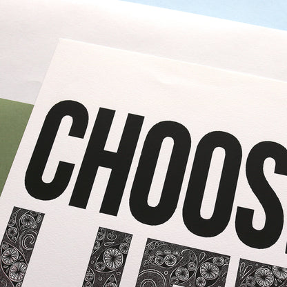 SALE - A3 Choose Life Trainspotting Print - **Dented paper & Old Branding** 2 available
