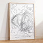 Arthur's Seat Topography Map Print