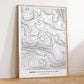 Ben A'an Topography Map Print