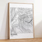 Ben Lomond Topography Map Print