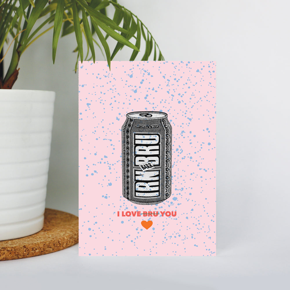 Irn Bru “I love Bru” Valentines Day Card