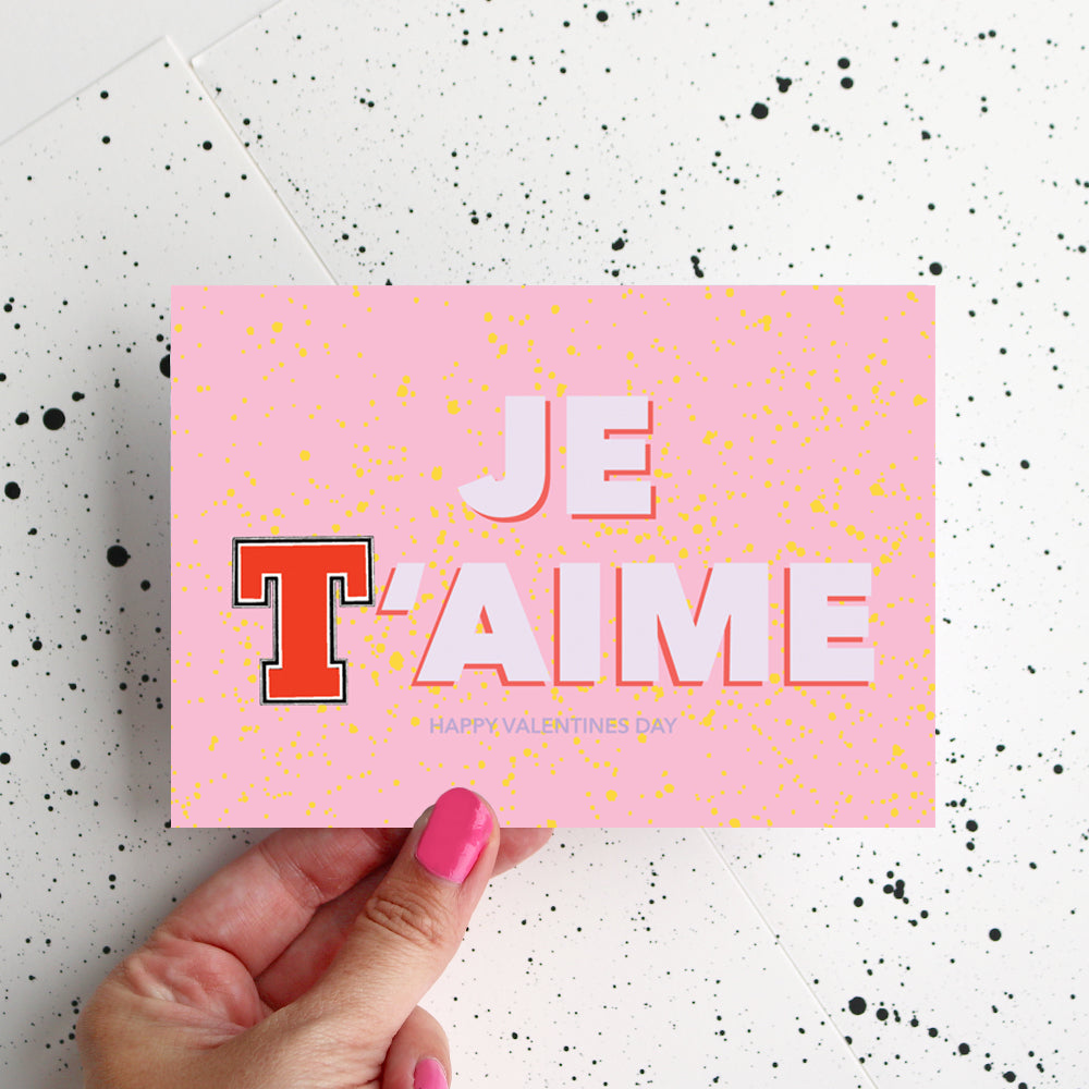 Tennents "Je T'Aime" Valentines Day Card