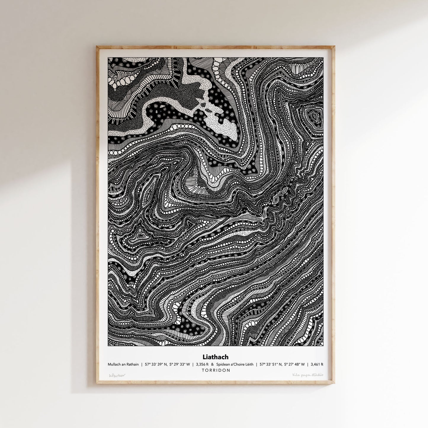 Liathach Topography Print