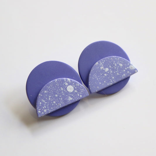 Moonrise Stud in Lavender & Lilac Speck
