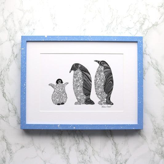 Penguin Family Print
