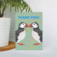 Puffin Couple Thank You Card