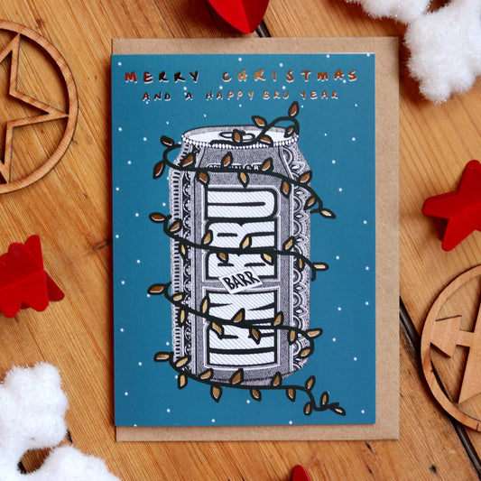 Irn Bru Foiled Christmas Card