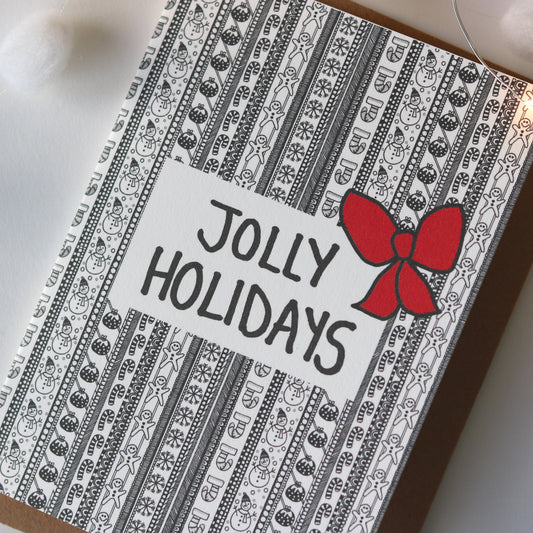 Jolly Holidays Christmas Card