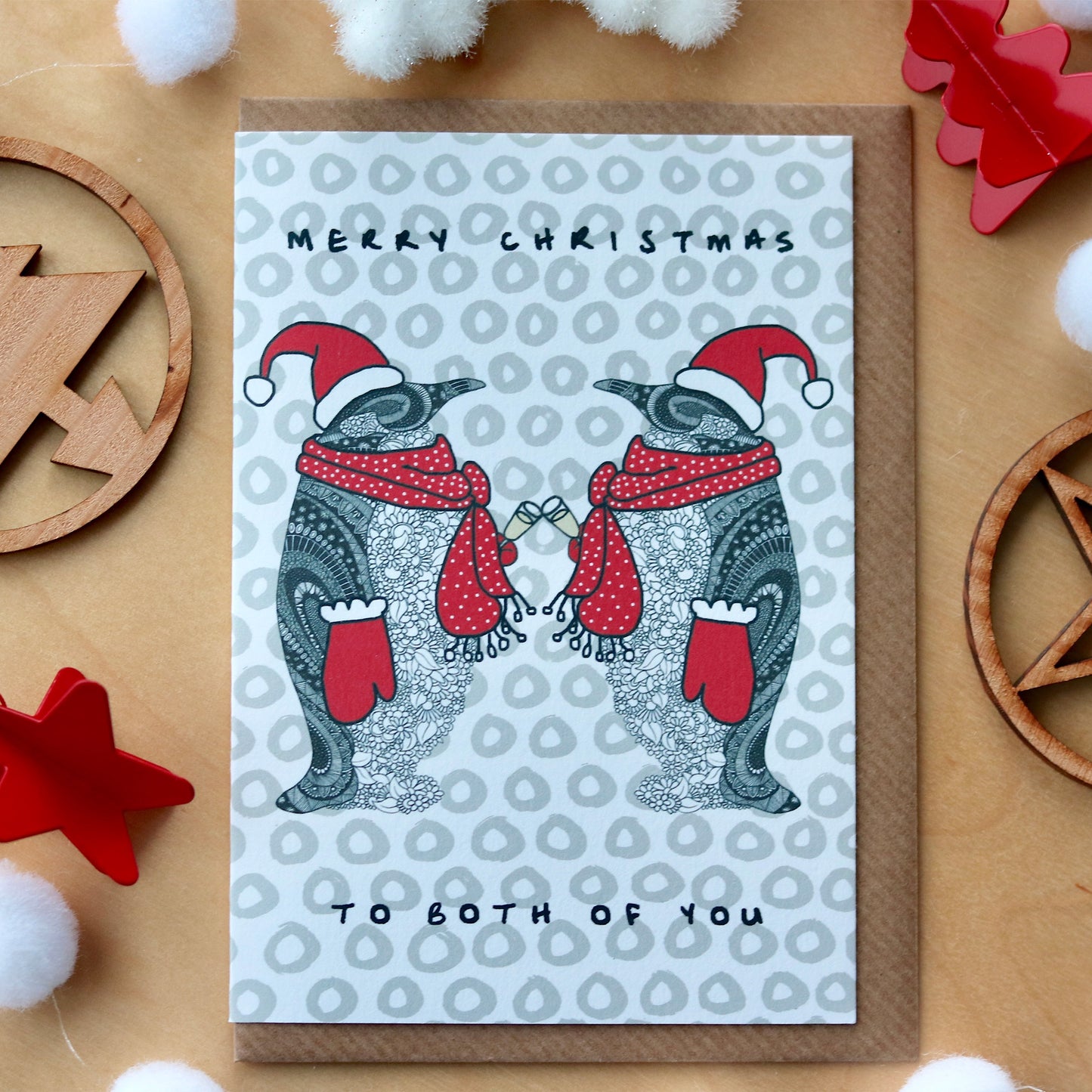 Penguin Couple Christmas Card