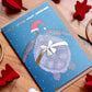 Turtle Bow Foiled Christmas Card