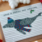 Whale Christmas Card
