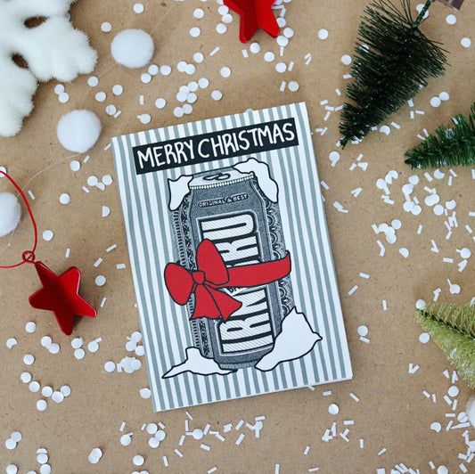 Irn Bru Bow Christmas Card